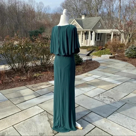 NWT BHLDN Anthropologie Lena Jersey Flutter Sleeve Maxi Dress MOB - Picture 10 of 12